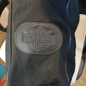 Harley-Davidson Oblong Black Nylon Duffel Bag